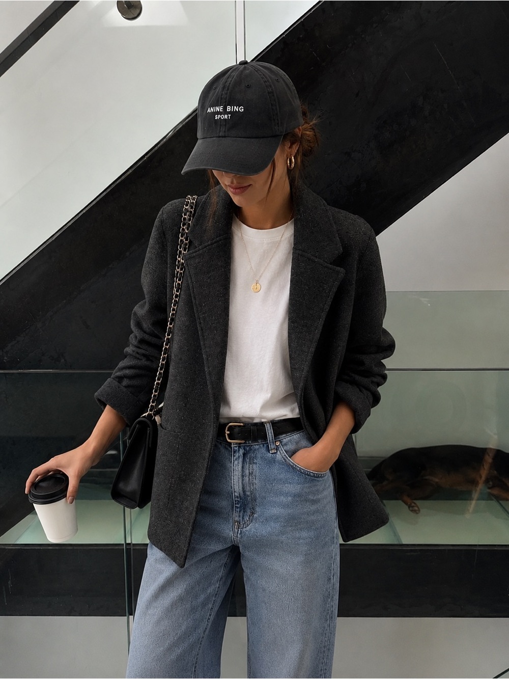 J. Crew Black Merino Wool Knit Open Jacket